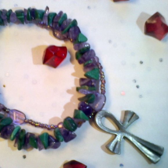 Friendship Crystal Bracelet Gift Set With Ankhs - Picture 5 of 10